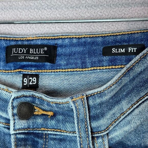 Judy Blue High Waist, Slim Fit Denim in Medium Blue size 9/29 - Picture 4 of 11